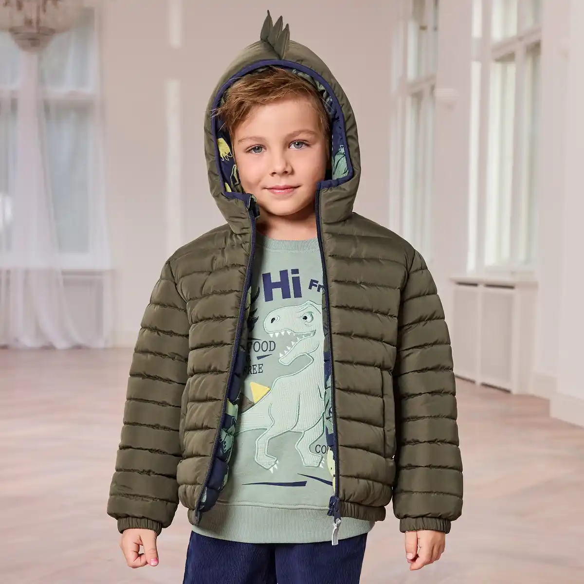 Bild 1 von Kinder-Jungen-Wendejacke mit Reflektoren