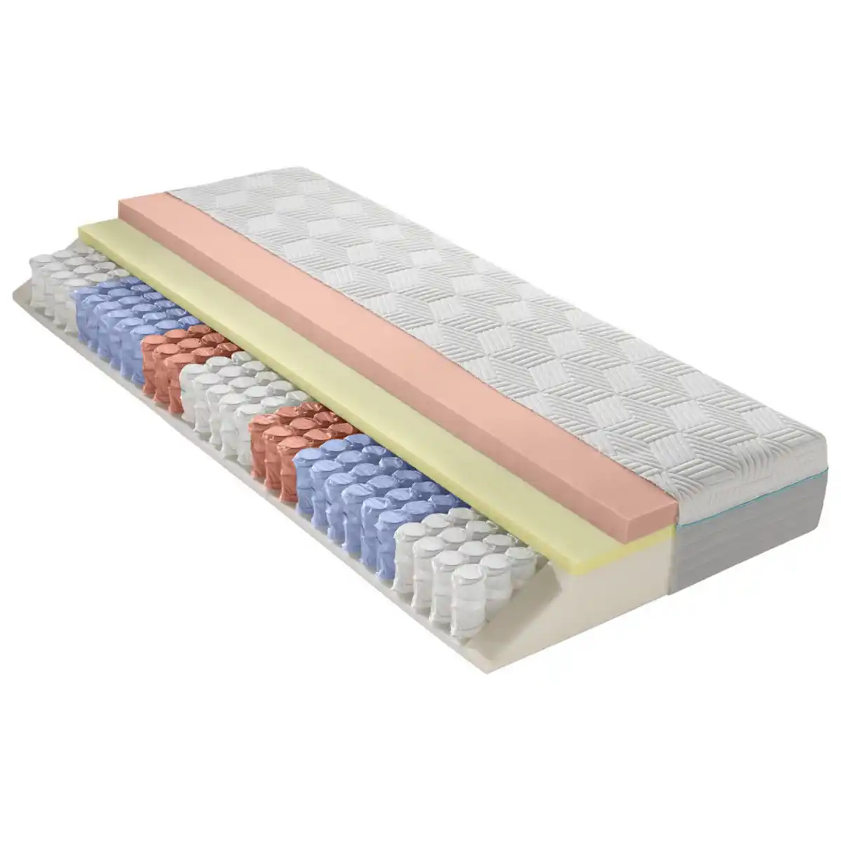 Bild 1 von Dieter Knoll Gel-Taschenfederkernmatratze, Weiß, Textil, H4, rechteckig, 160x220 cm, Austria Gütezeichen, Made in Austria, Oeko-Tex® Standard 100, Qualität aus Österreich, Über- und Sondergrö