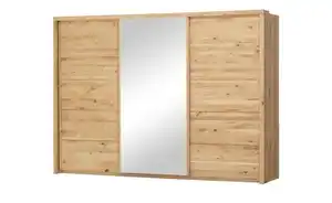 smart Schwebetürenschrank 3-türig ¦ holzfarben ¦ Maße (cm): B: 284 H: 204 T: 69.0 Schränke > Kleiderschränke > Schwebetürenschränke - Möbel Kraft