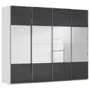 Bild 1 von Novel Schwebetürenschrank, Grau, Schwarz, Holzwerkstoff, 8 Fächer, 271x223x68 cm, Blauer Engel, Goldenes M, Made in Germany, Beimöbel erhältlich, umfangreiches Zubehör in verschiedenen Größen