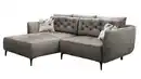 Bild 1 von Ecksofa Veloursbezug grau 251 x 186 cm - SALO