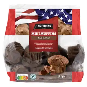 AMERICAN Mini Muffins 225 g, Schoko