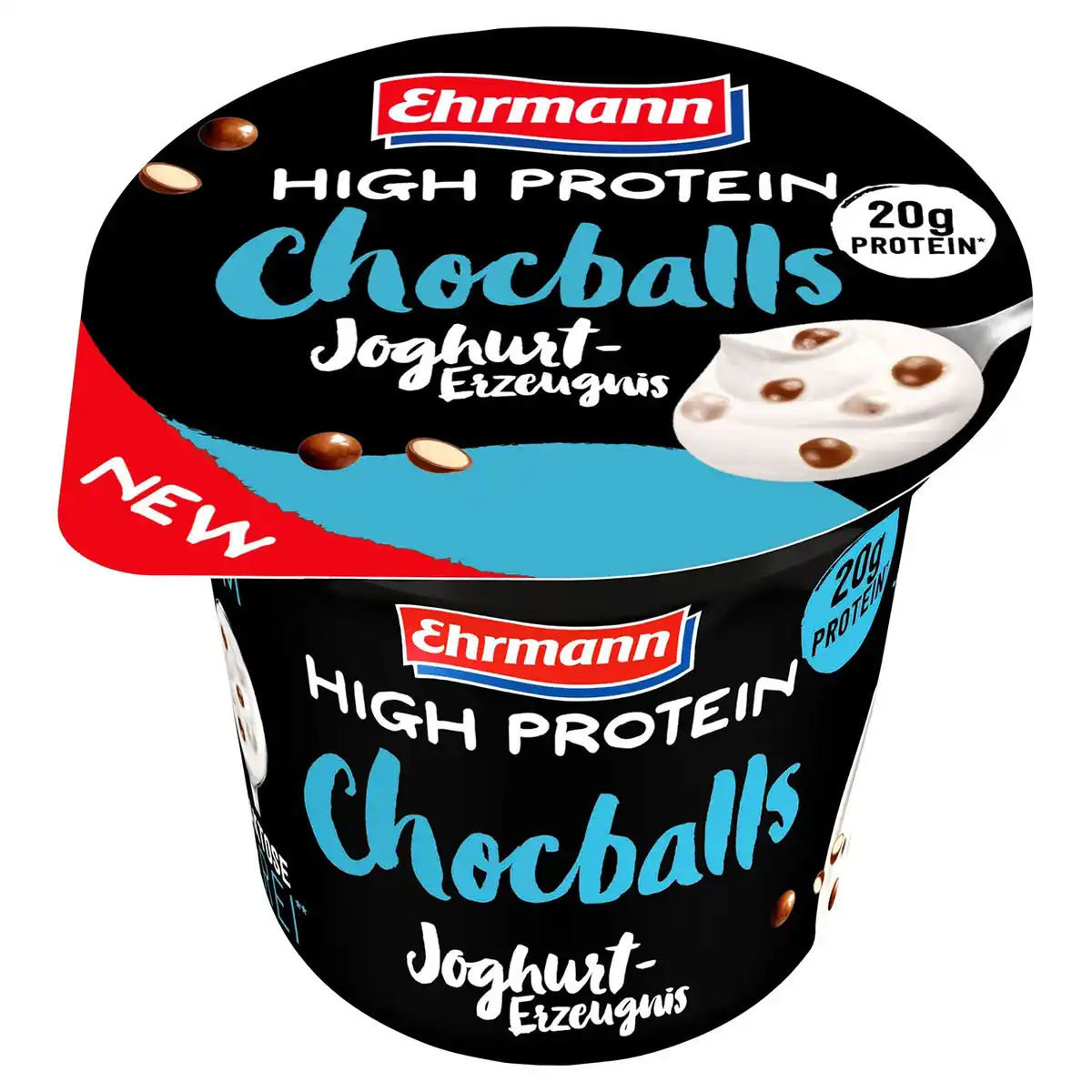 Bild 1 von EHRMANN High Protein Joghurt 200 g, Schoko Balls