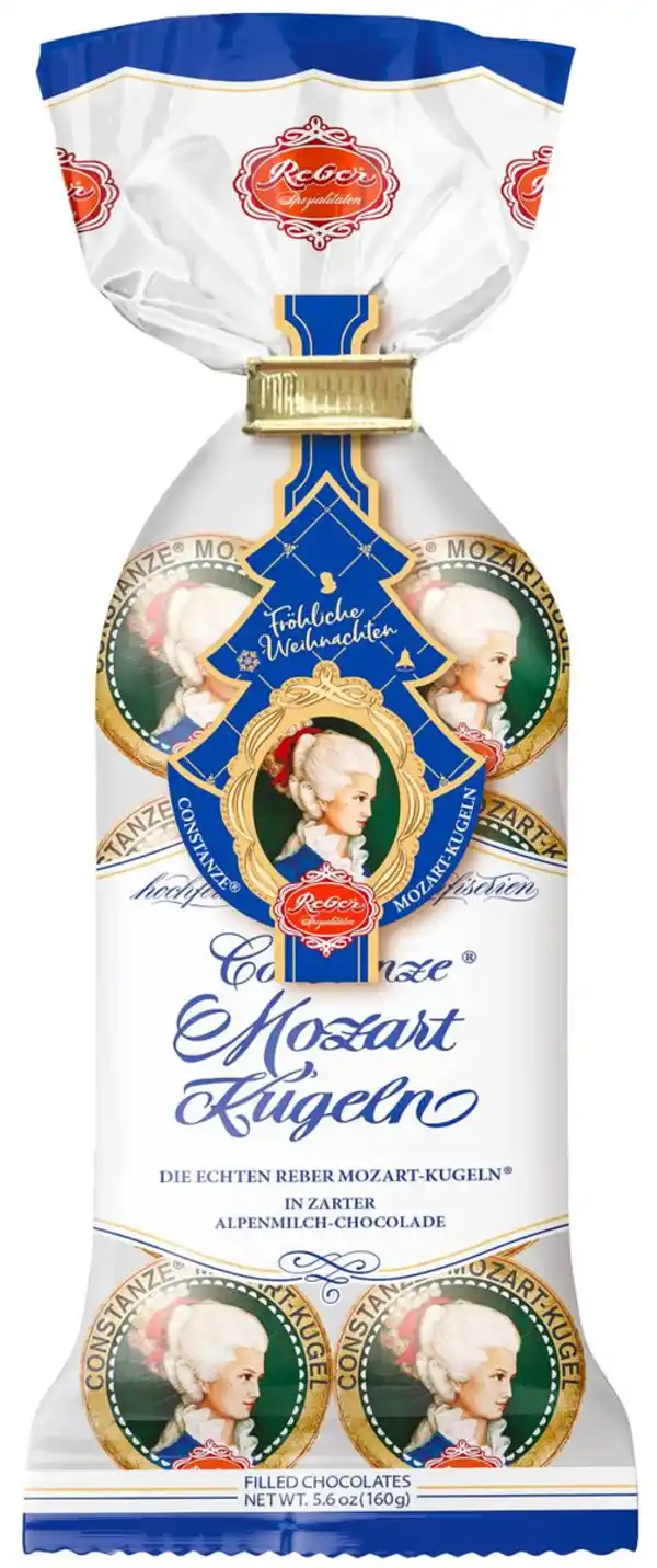 Bild 1 von REBER Mozart- oder Weihnachts- kugeln, 8 St. = 160-g-Packg.