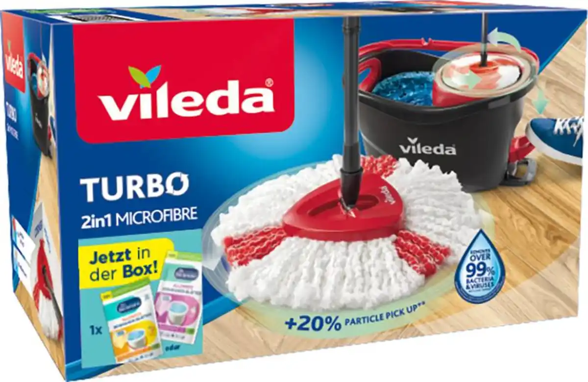 Bild 2 von VILEDA 2-in-1-Komplett-Set »TURBO«, 3-teilig