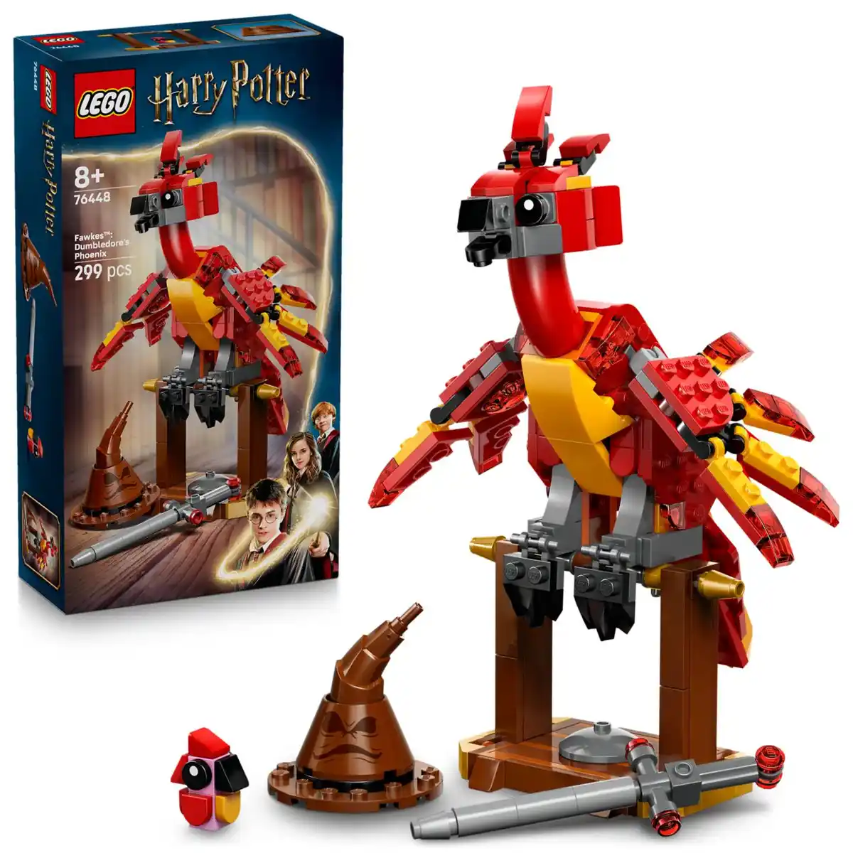 Bild 2 von LEGO HARRY POTTER »Fawkes: Dumbledores Phönix« Bau- und Spielset 76448, 299-teilig