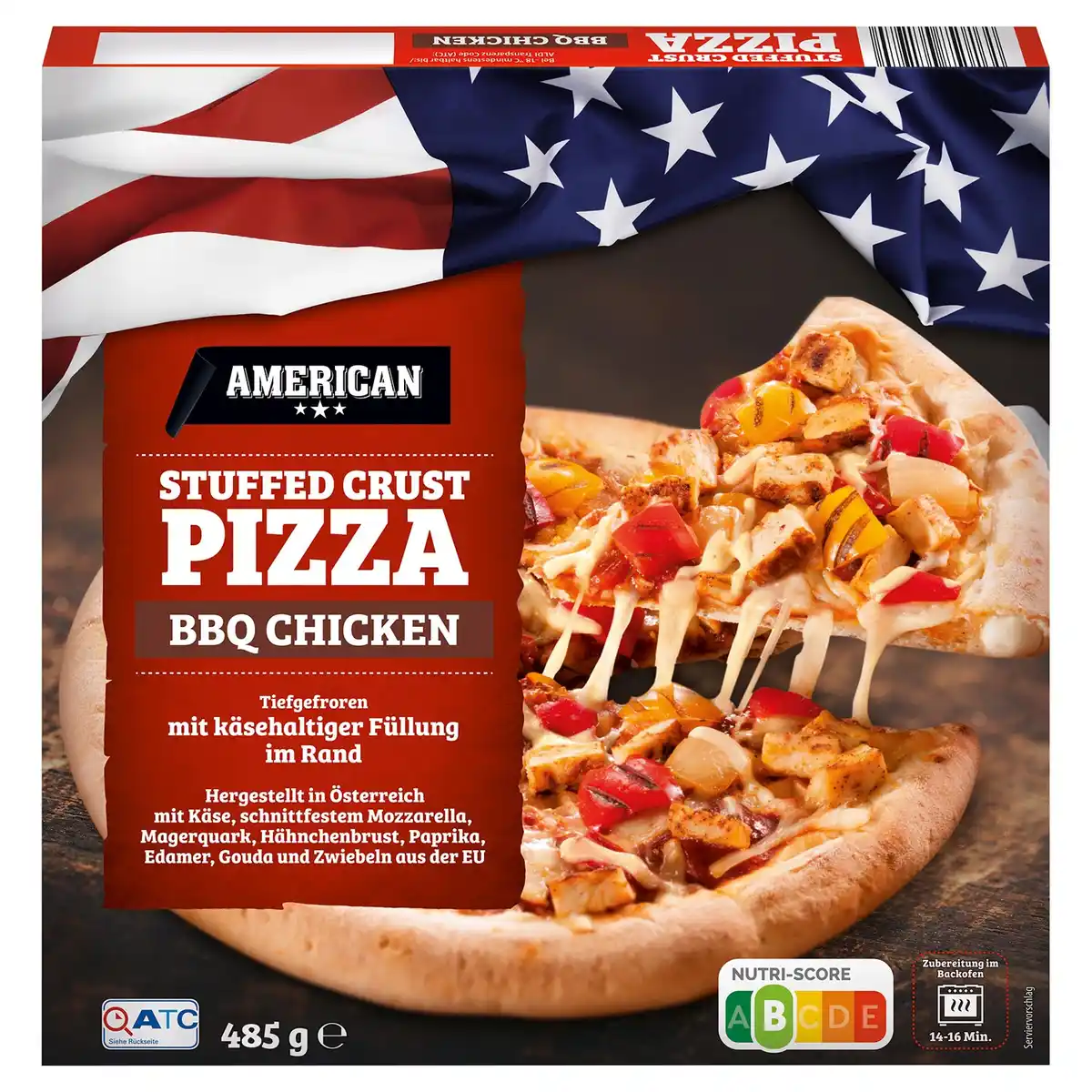 Bild 1 von AMERICAN Pizza Stuffed Crust 485 g, BBQ Chicken