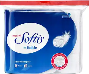 SOFTIS Toilettenpapier, Packg. = 9 x 100 Blatt