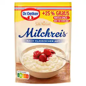 DR. OETKER Süße Mahlzeit, Milchreis