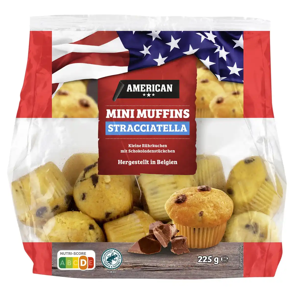 Bild 1 von AMERICAN Mini Muffins 225 g, Stracciatella