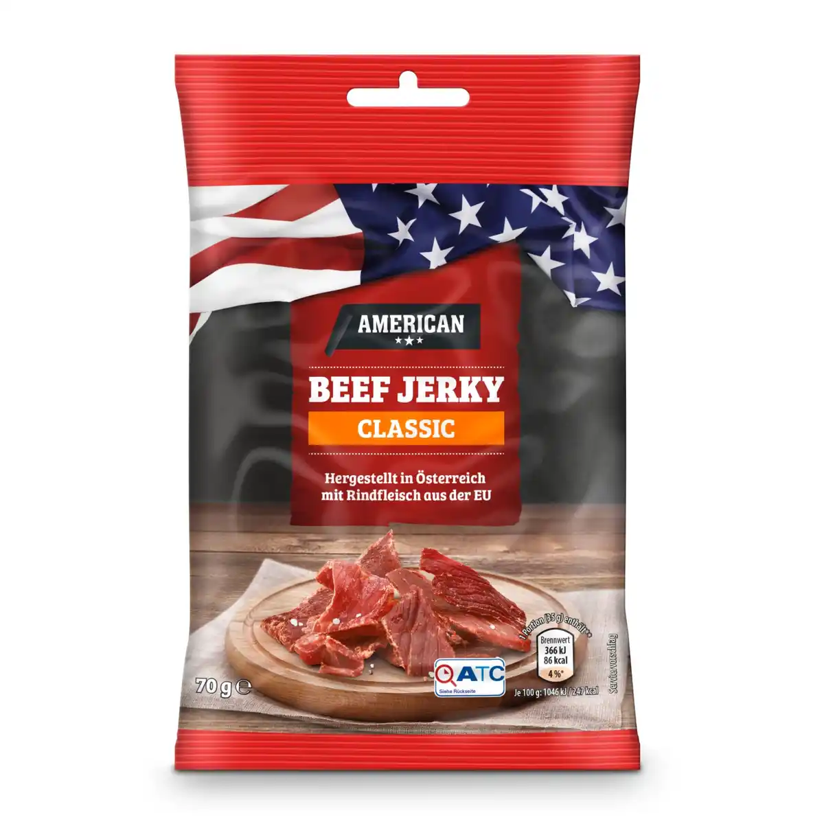 Bild 1 von AMERICAN American Beef & Pork Jerky 70 g, Klassik