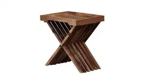 Beistelltisch Sheesham massiv gebeizt 60 x 40 cm - MERJA