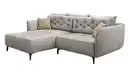 Bild 1 von Ecksofa Veloursbezug hellgrau 251 x 186 cm - SALO