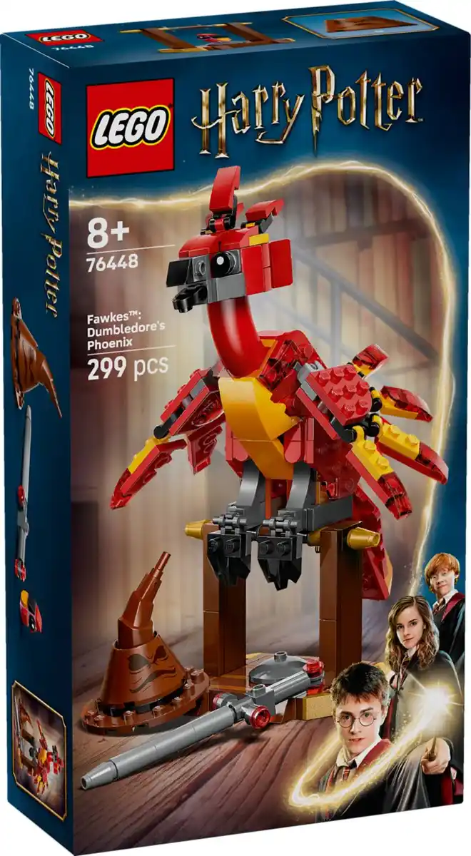 Bild 1 von LEGO HARRY POTTER »Fawkes: Dumbledores Phönix« Bau- und Spielset 76448, 299-teilig