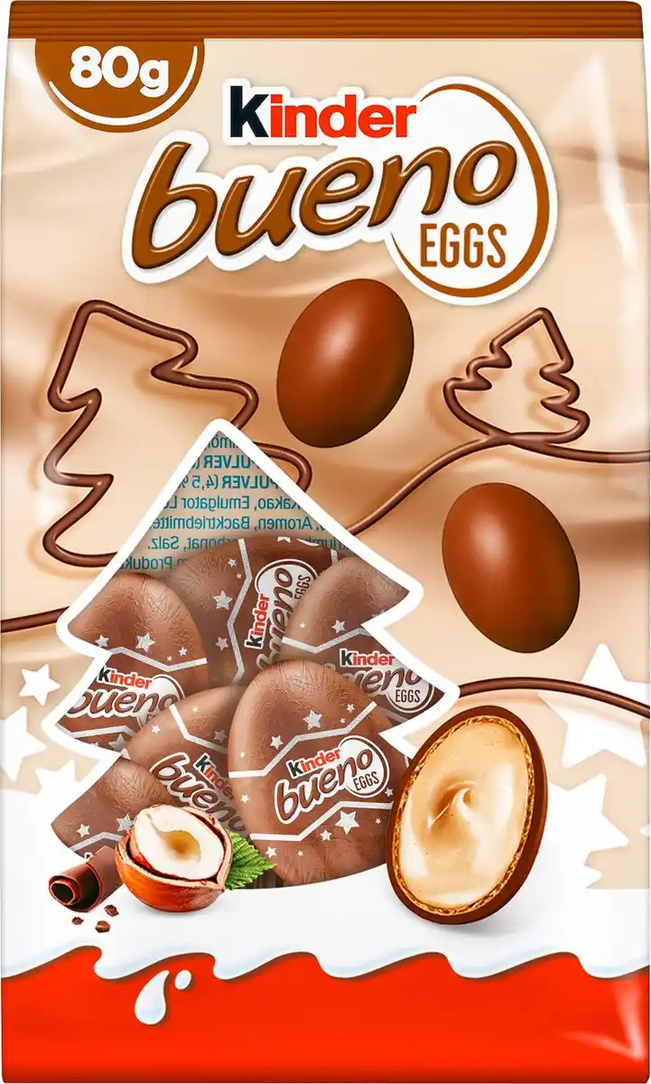 Bild 1 von KINDER Bueno Eggs, 80-g-Packg.