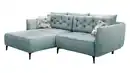 Bild 1 von Ecksofa Veloursbezug blau 251 x 186 cm - SALO