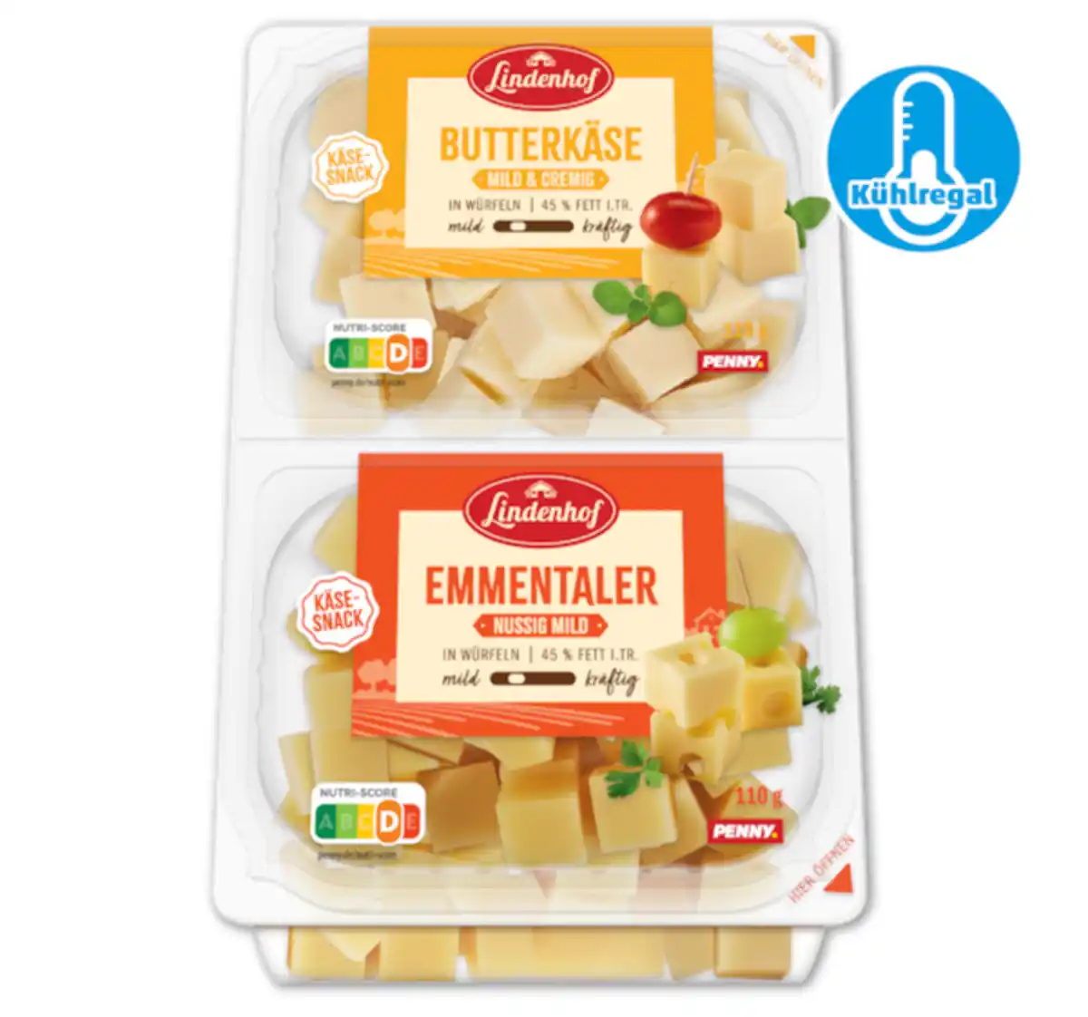 Bild 1 von LINDENHOF Käse-Snackwürfel