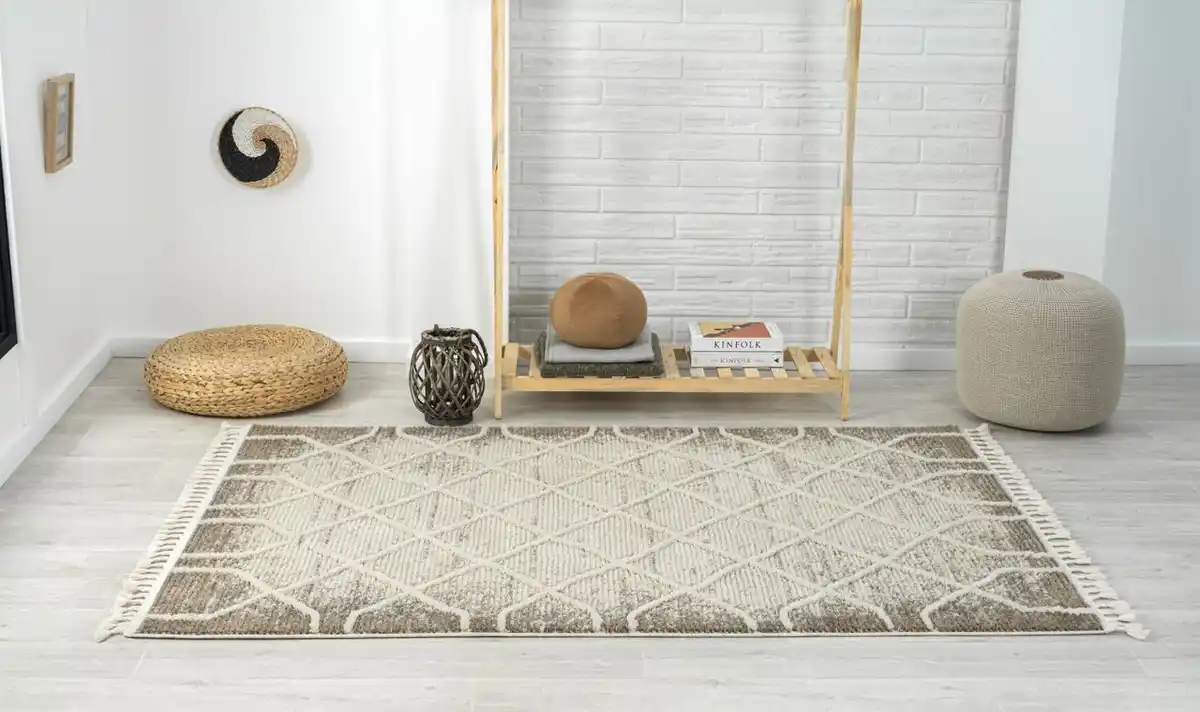 Bild 2 von Teppich Maya, 140cm x 200cm, Farbe Weiß, rechteckig, Florhöhe 15mm