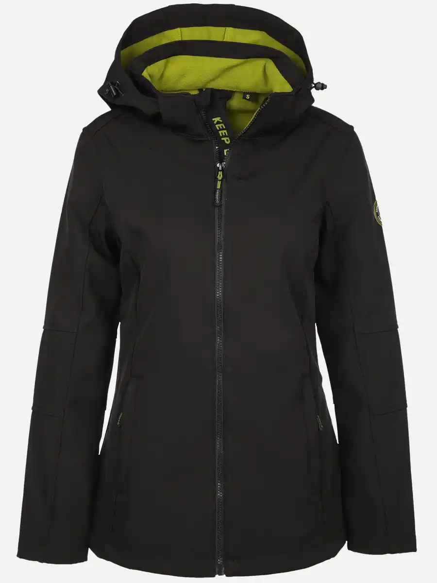 Bild 1 von Damen Softshelljacke mit Kapuze Schwarz