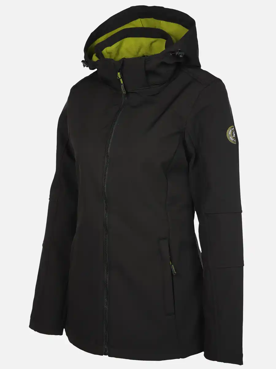 Bild 3 von Damen Softshelljacke mit Kapuze Schwarz