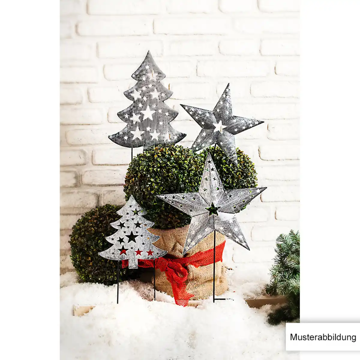 Bild 2 von Metallstecker, 2er-Set - Reh