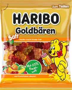 Haribo Fruchtgummi Saft Goldbären, 160 g