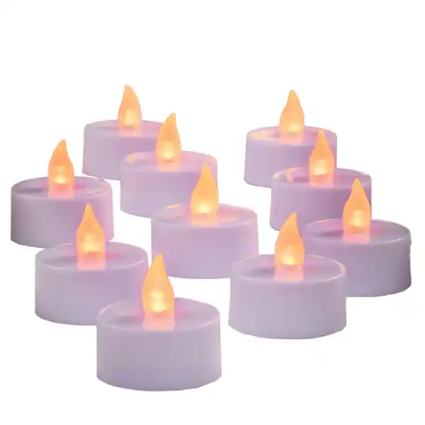 Bild 1 von LED Teelichter, 10er - Bernsteinfarben