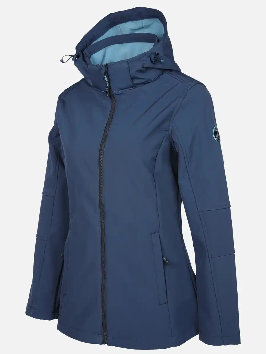 Bild 3 von Damen Softshelljacke mit Kapuze Blau