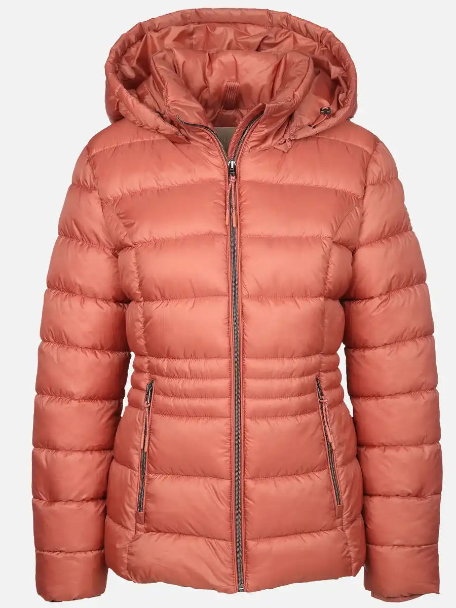 Bild 1 von Damen Steppjacke mit abnehmbarer Kapuze Rosa