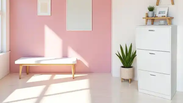 Bild 1 von LuxeFit Schuhschrank mit 3 Türen, ca.60 x 30 x 114,5 cm – Weiß