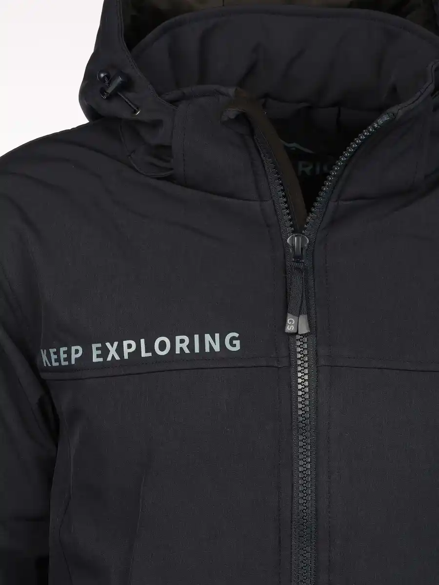 Bild 4 von Herren Softshelljacke mit Kapuze Blau