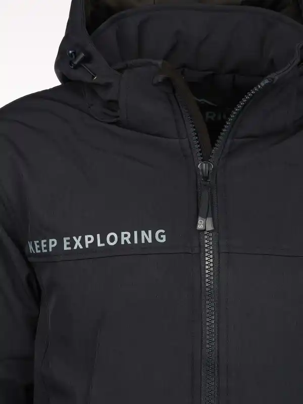 Bild 4 von Herren Softshelljacke mit Kapuze Blau