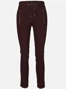 Damen Hose mit Komfortbund Rot