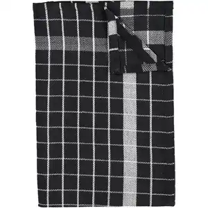 Madrid Geschirrtuch - Schwarz, Schwarz, 63x63
