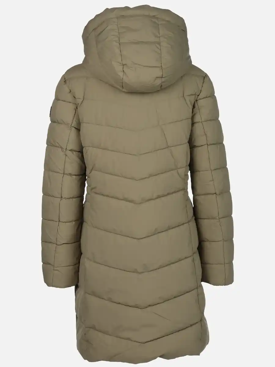 Bild 2 von Damen Steppmantel mit Kapuze Salbei