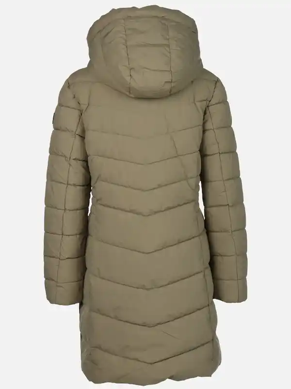 Bild 2 von Damen Steppmantel mit Kapuze Salbei