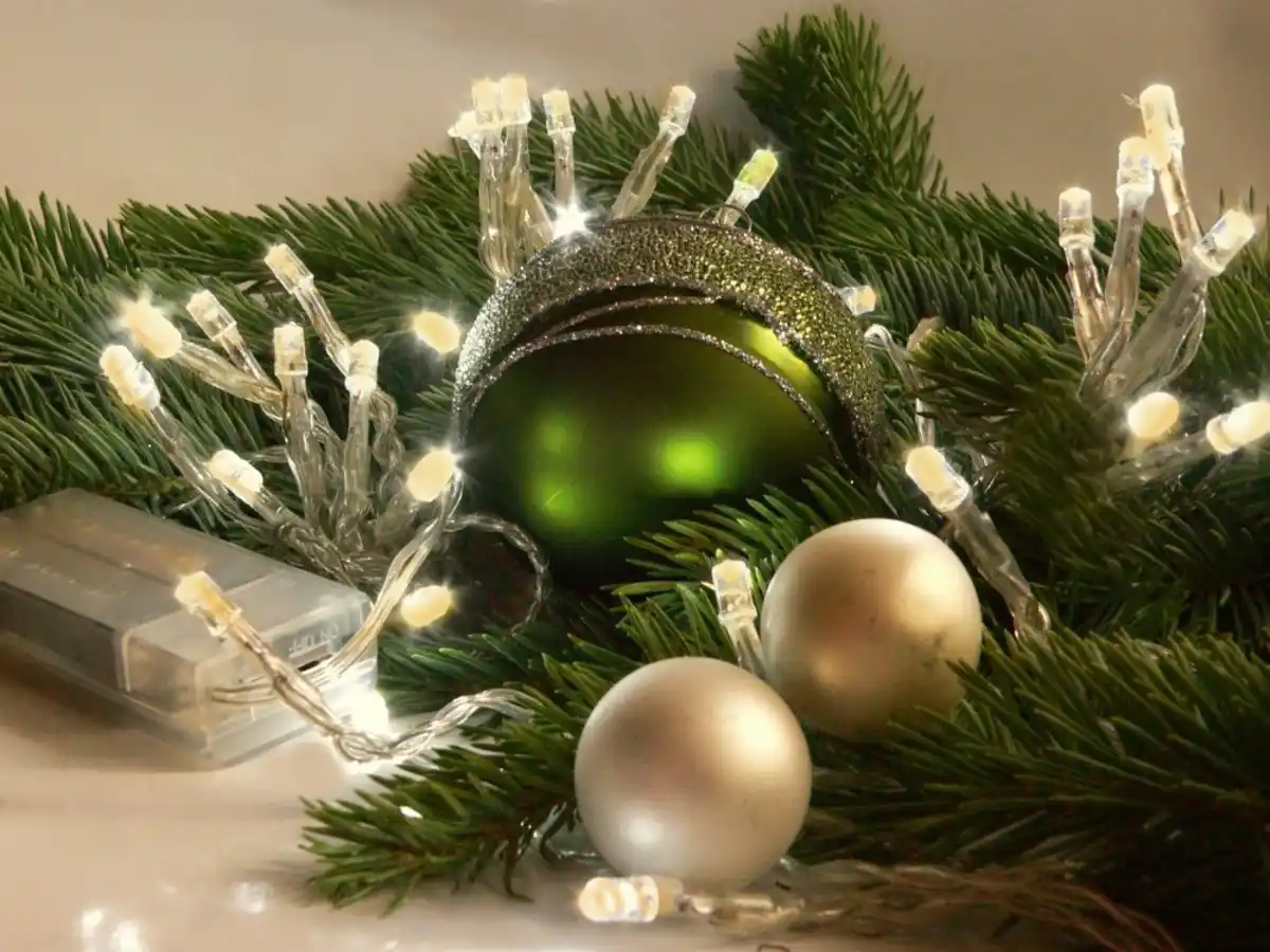 Bild 1 von LED Batterielichterkette, 80 warmweiße LEDs