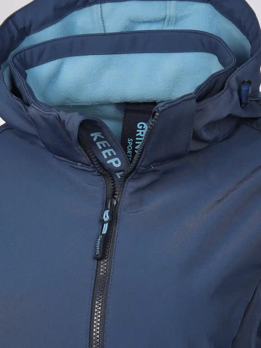 Bild 4 von Damen Softshelljacke mit Kapuze Blau