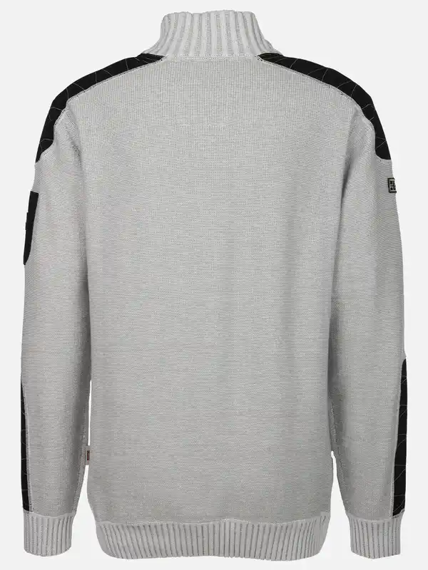 Bild 2 von Herren Stricktroyer mit Stickerei Weiß