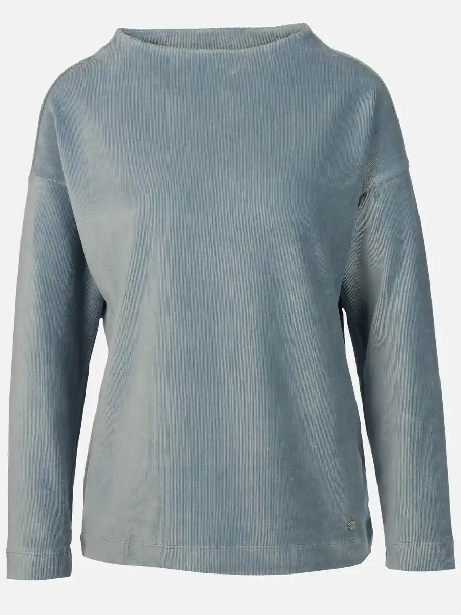 Bild 1 von Damen Rippshirt in Nicki-Jersey Blau