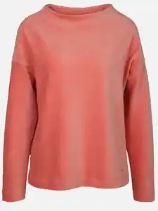 Damen Rippshirt in Nicki-Jersey Rosa