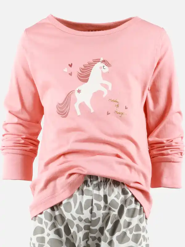 Bild 3 von Mädchen Schlafanzug mit Frontprint Pink