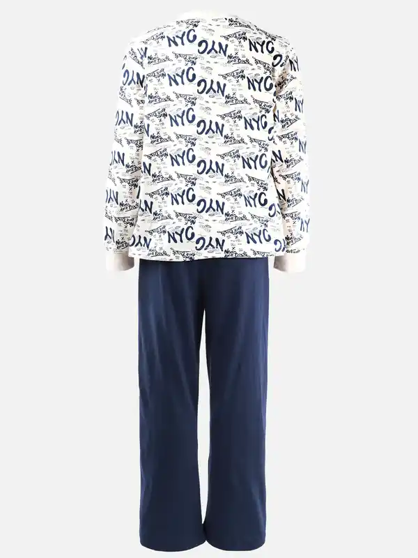 Bild 2 von Jungen Schlafanzug mit Frontprint Blau