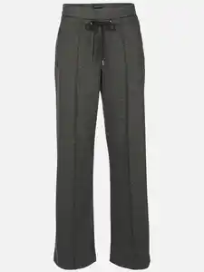 Damen Hose mit weitem Bein Grau