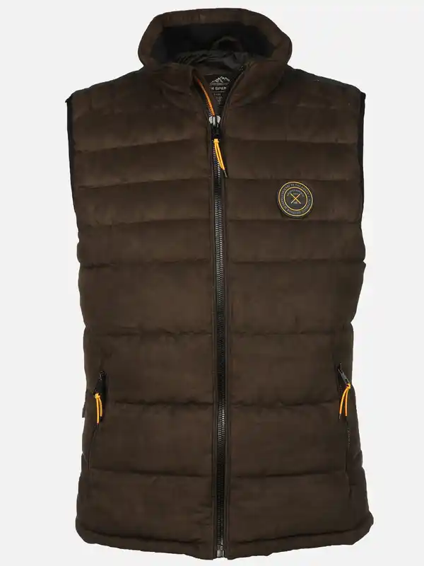 Bild 1 von Herren Steppweste in Velour Optik Braun