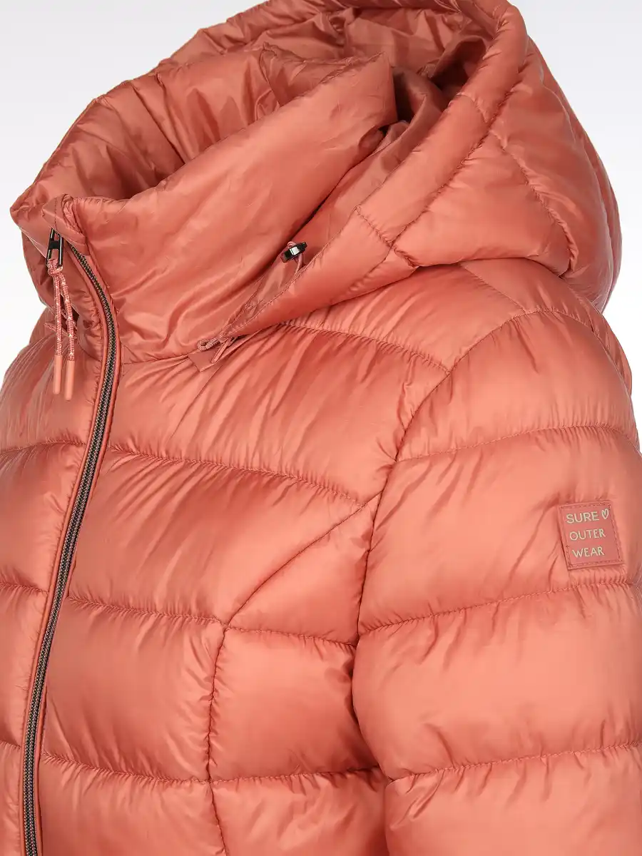 Bild 4 von Damen Steppjacke mit abnehmbarer Kapuze Rosa