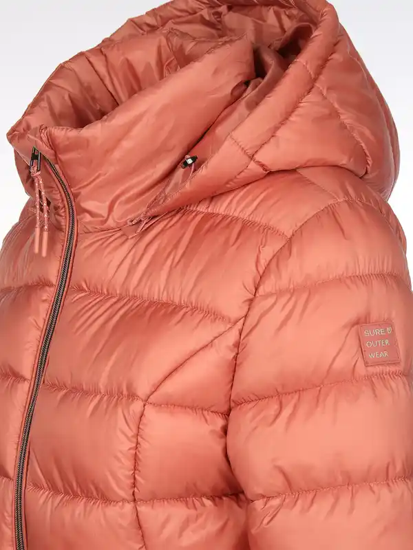 Bild 4 von Damen Steppjacke mit abnehmbarer Kapuze Rosa