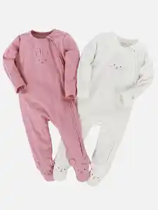 Baby Mädchen Pyjama im 2er Pack Rosa