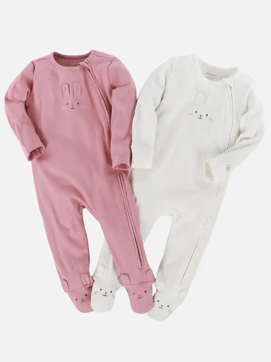 Bild 1 von Baby Mädchen Pyjama im 2er Pack Rosa