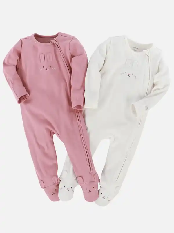 Bild 1 von Baby Mädchen Pyjama im 2er Pack Rosa